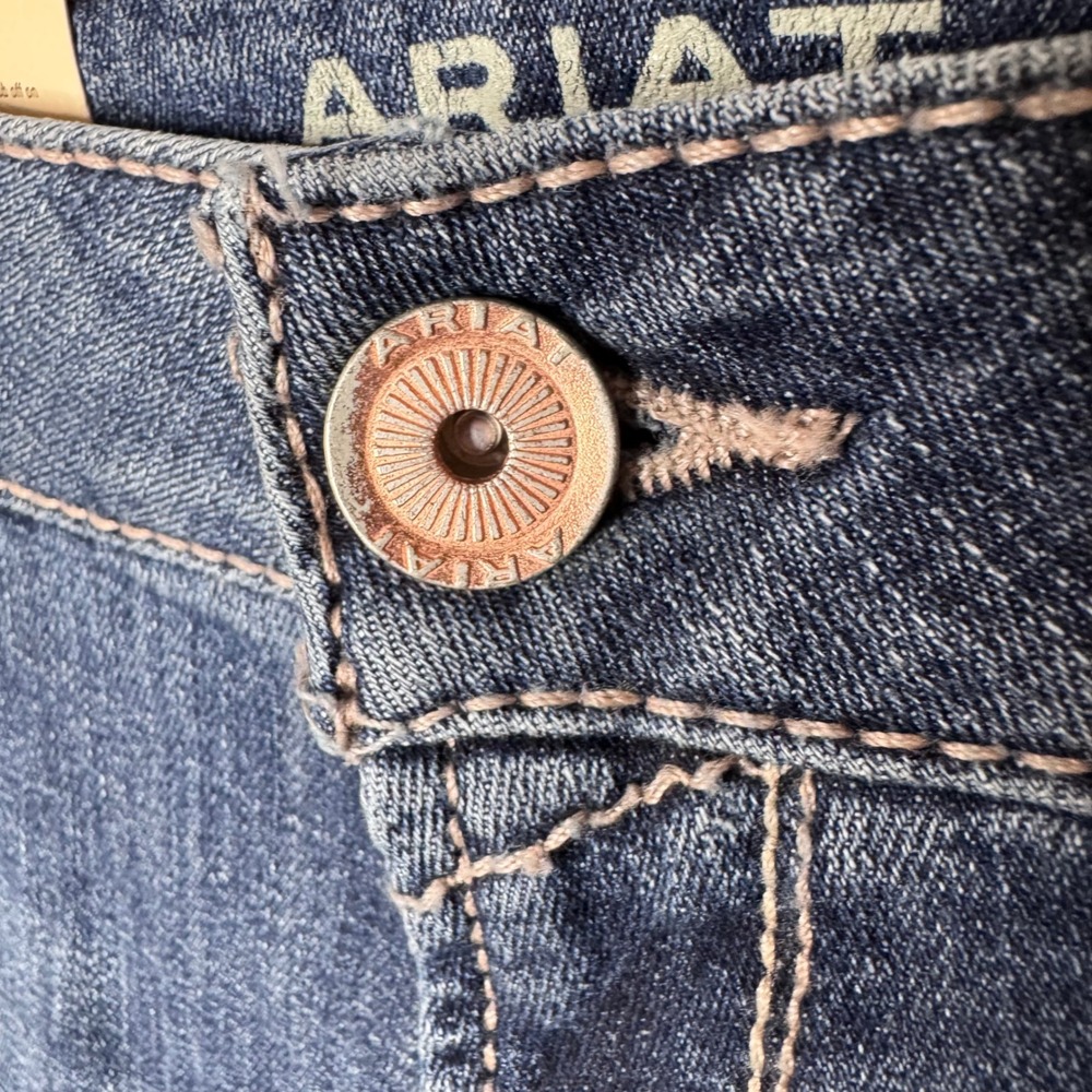 Ariat Goldie Wide Leg Trouser Jeans NEW Womens 32 Mid Rise 32R Cowgirl Western - Picture 3 of 15